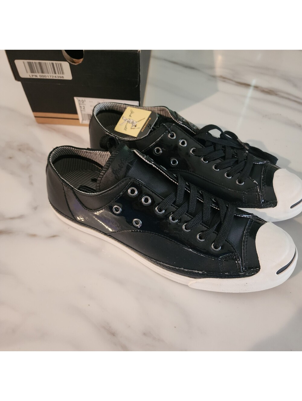 NIB Converse Jack Purcell JP OX Black Leather Sneakers Men’s 10.5 Women’s 12